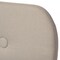 Baxton Studio Penelope Solid Walnut Wood Beige Upholstered Queen Size Platform Bed 131-7110 - alternate 6